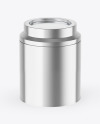 Metallic Tea Tin Can Mockup