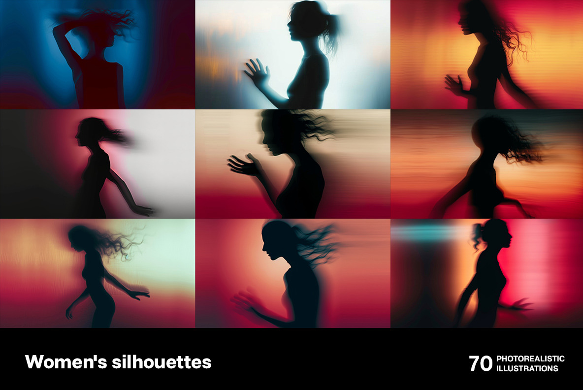 Women&#039;s silhouettes