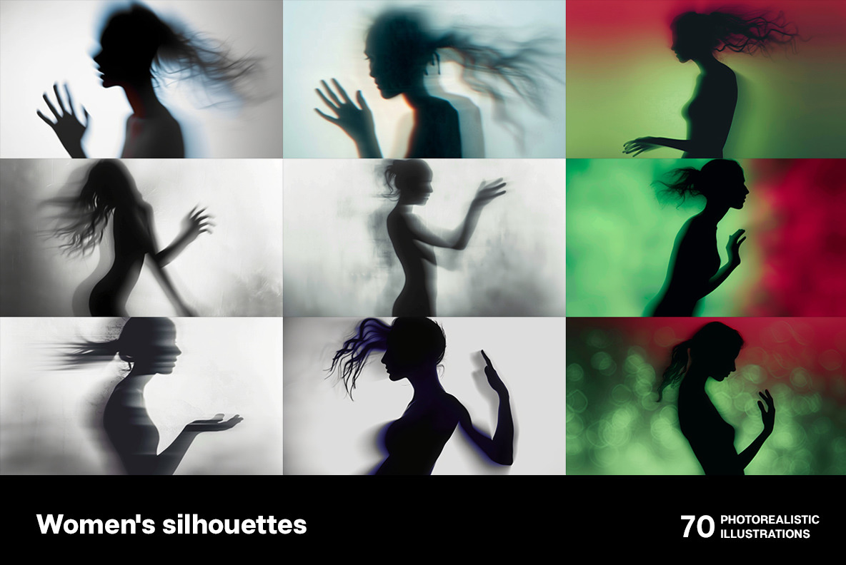 Women&#039;s silhouettes