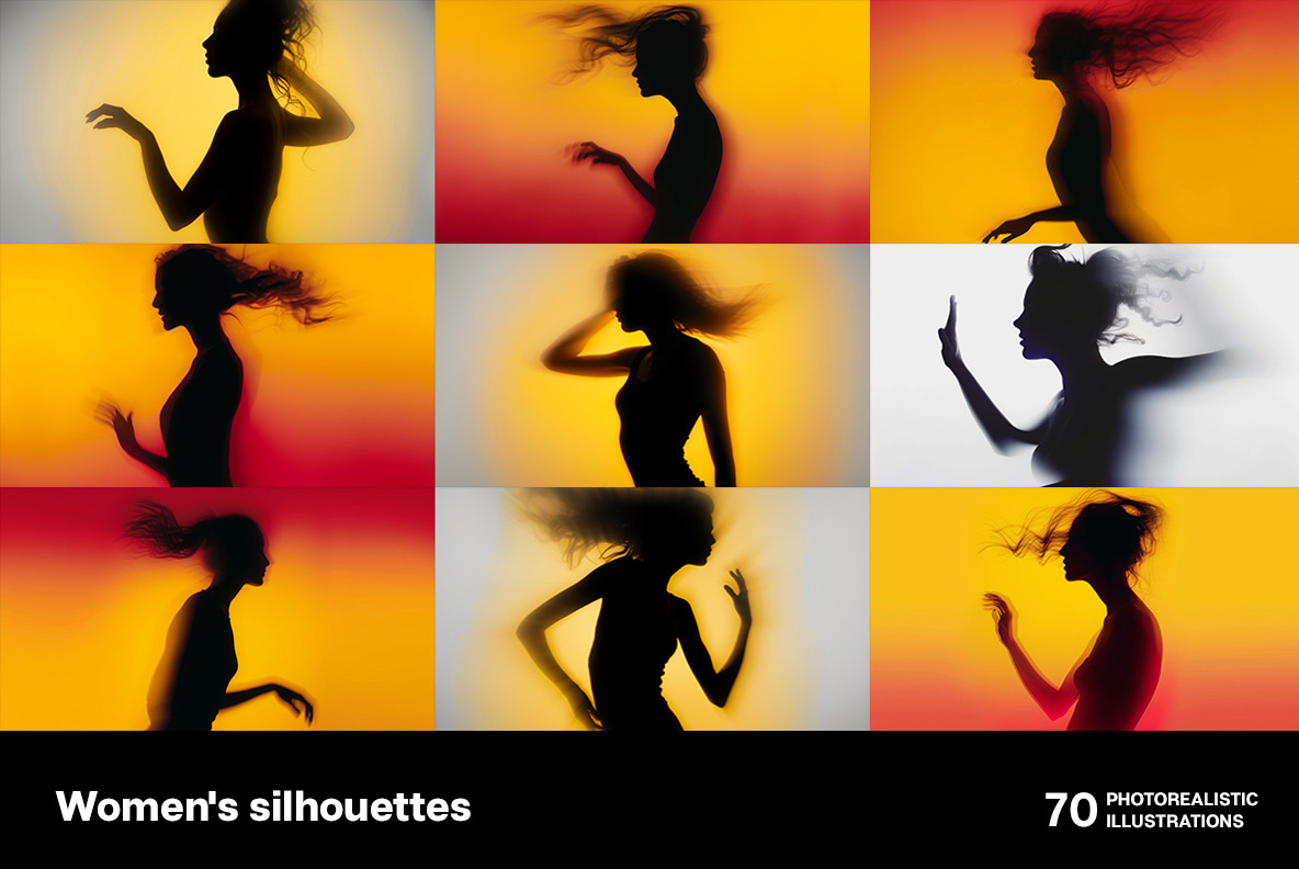 Women&#039;s silhouettes