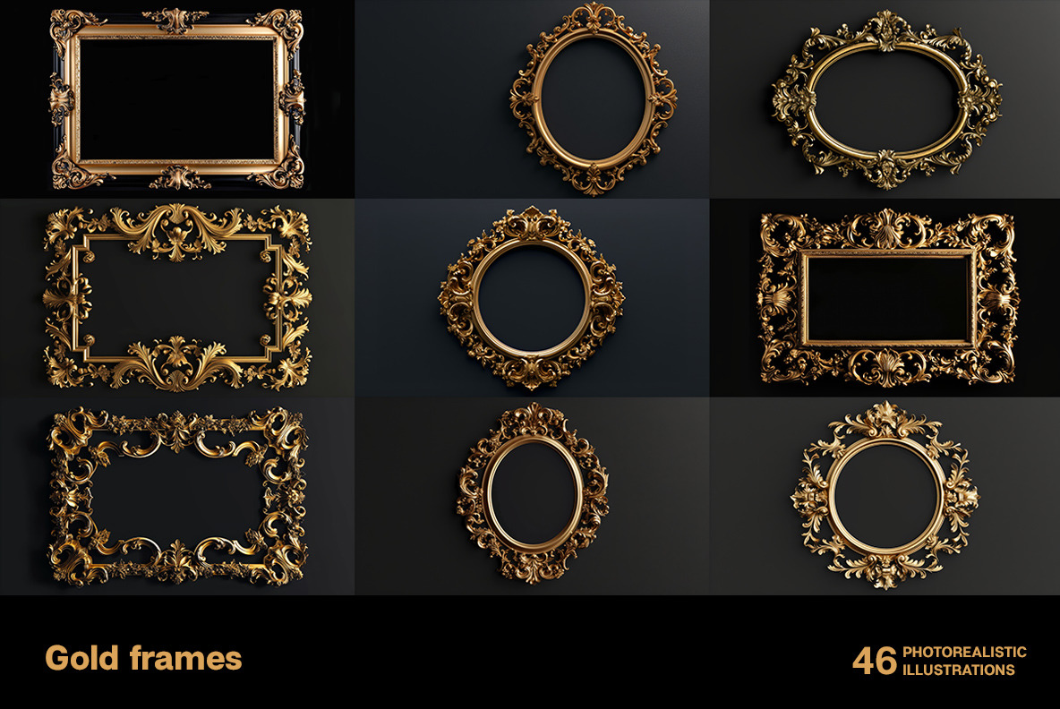 Gold frames Gold frames