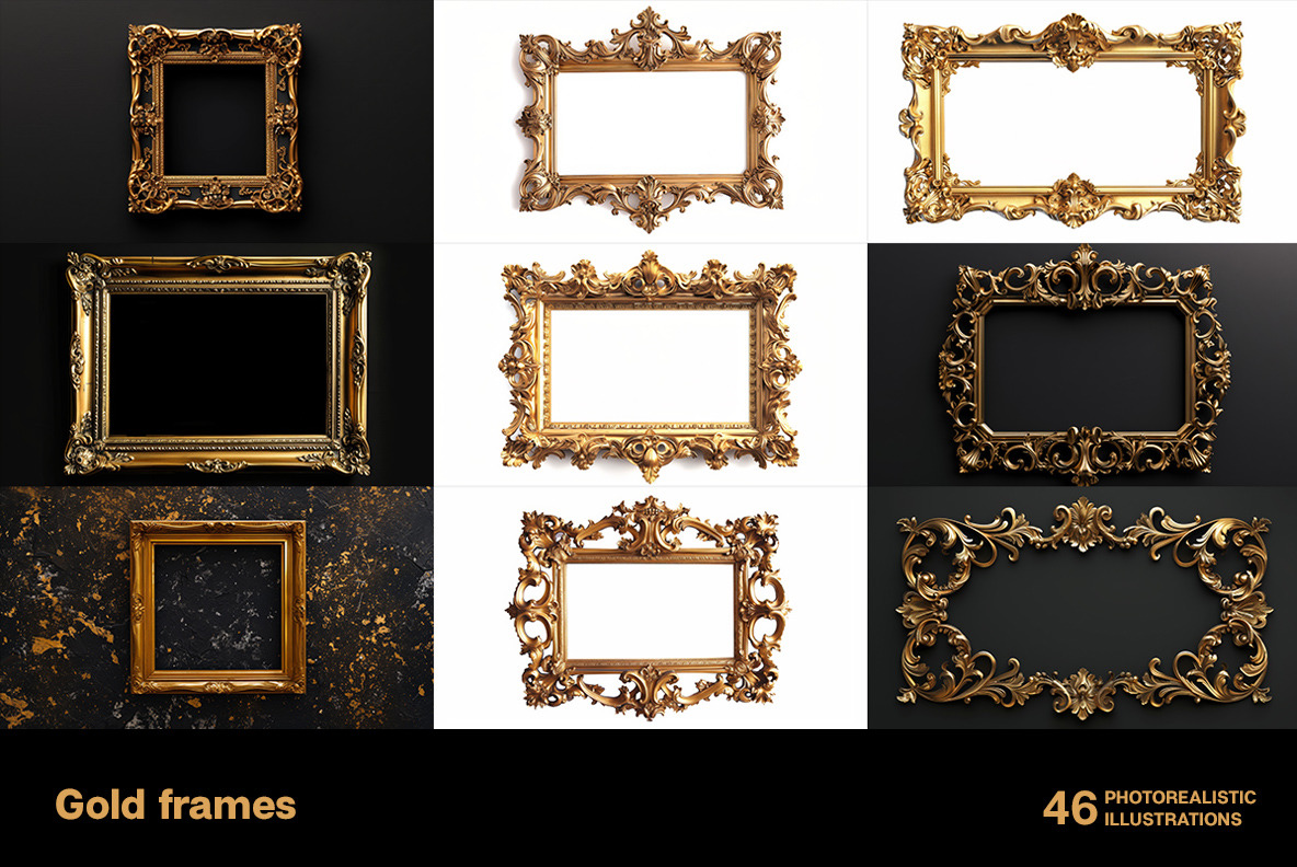 Gold frames Gold frames