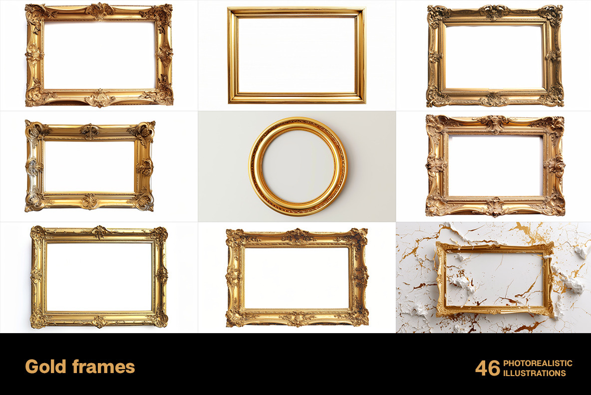 Gold frames Gold frames