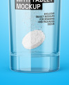 Water Glass with Effervescent Tablet Mockup