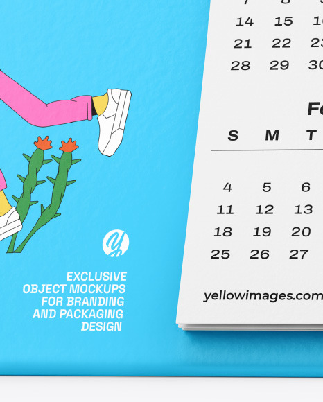 Desk Calendar Mockup