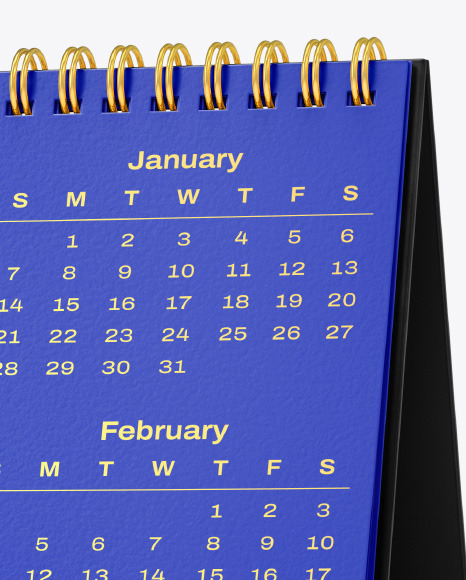 Desk Calendar Mockup