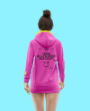 Girl in a Hoodie Mockup