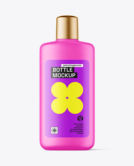 Matte Plastic Bottle Mockup