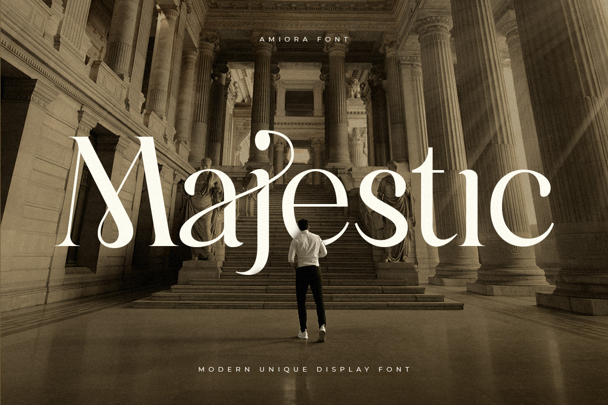 Amiora - Modern Unique Display Font Amiora - Modern Unique Display Font