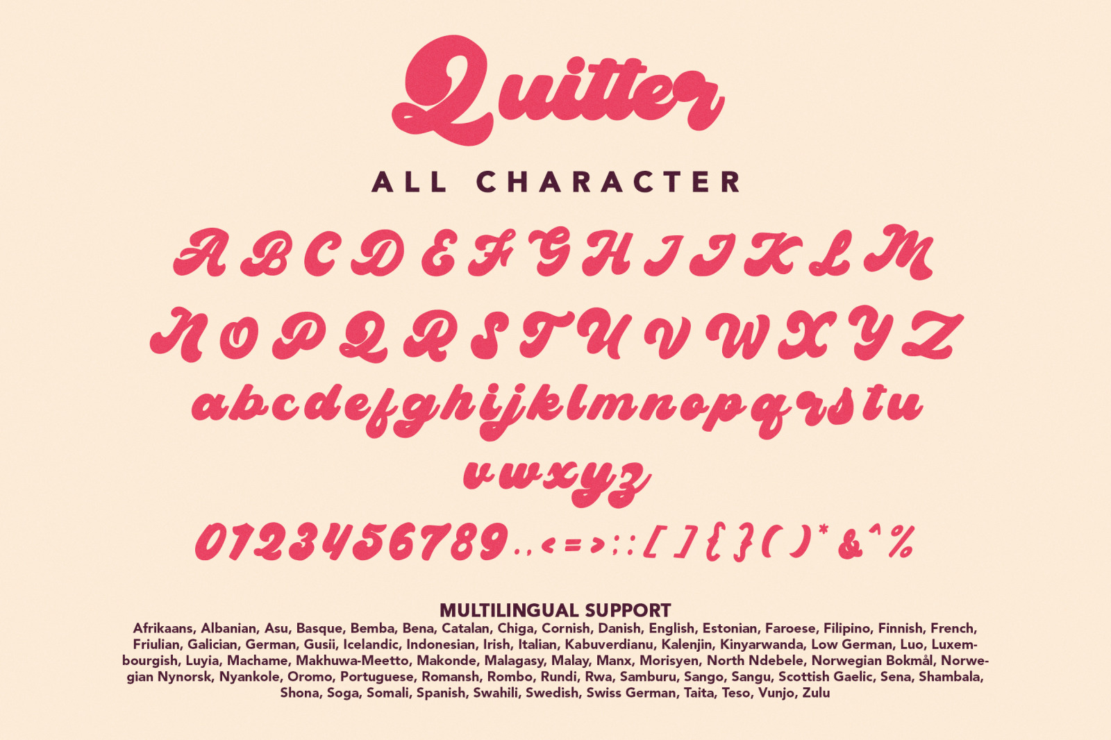 Quitter Font