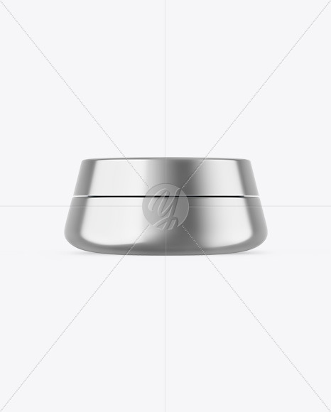 Metallic Cosmetic Jar Mockup