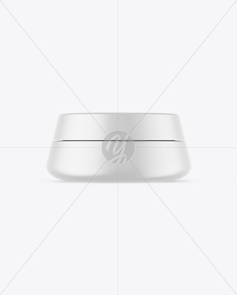 Matte Cosmetic Jar Mockup