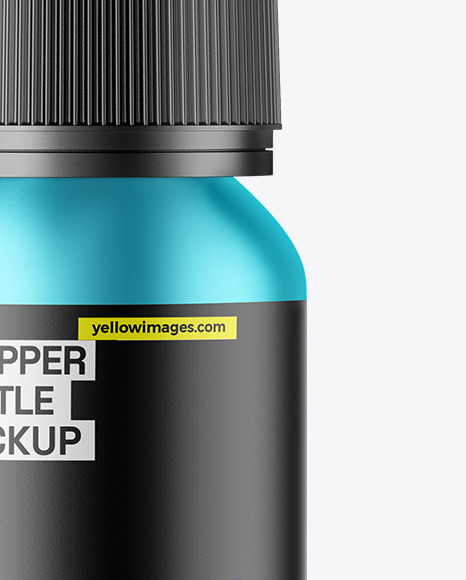 Matte Metallic Dropper Bottle Mockup Matte Metallic Dropper Bottle Mockup