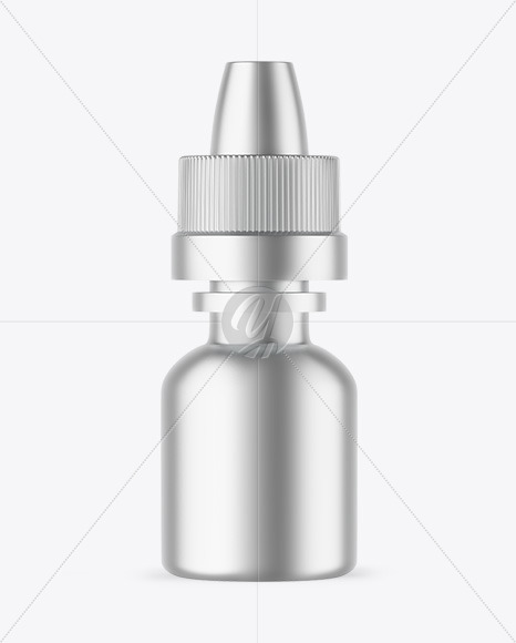 Matte Metallic Dropper Bottle Mockup