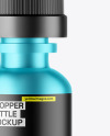 Matte Metallic Dropper Bottle Mockup