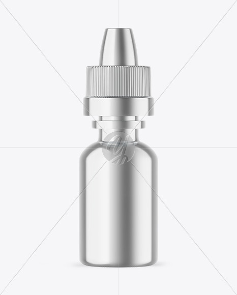 Metallic Dropper Bottle Mockup