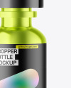 Metallic Dropper Bottle Mockup