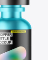 Matte Metallic Dropper Bottle Mockup