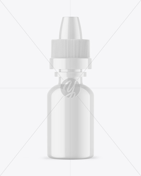 Glossy Dropper Bottle Mockup