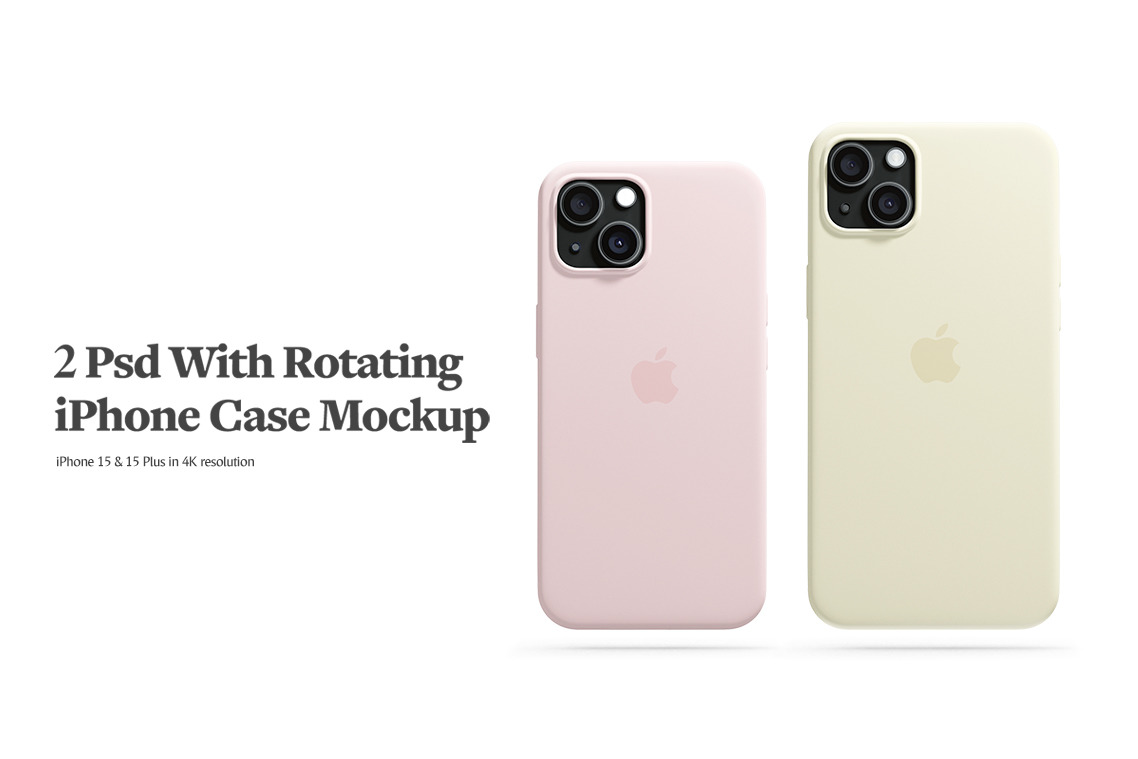 IPhone 15 & 15 Plus Case Animated Mockup IPhone 15 & 15 Plus Case Animated Mockup