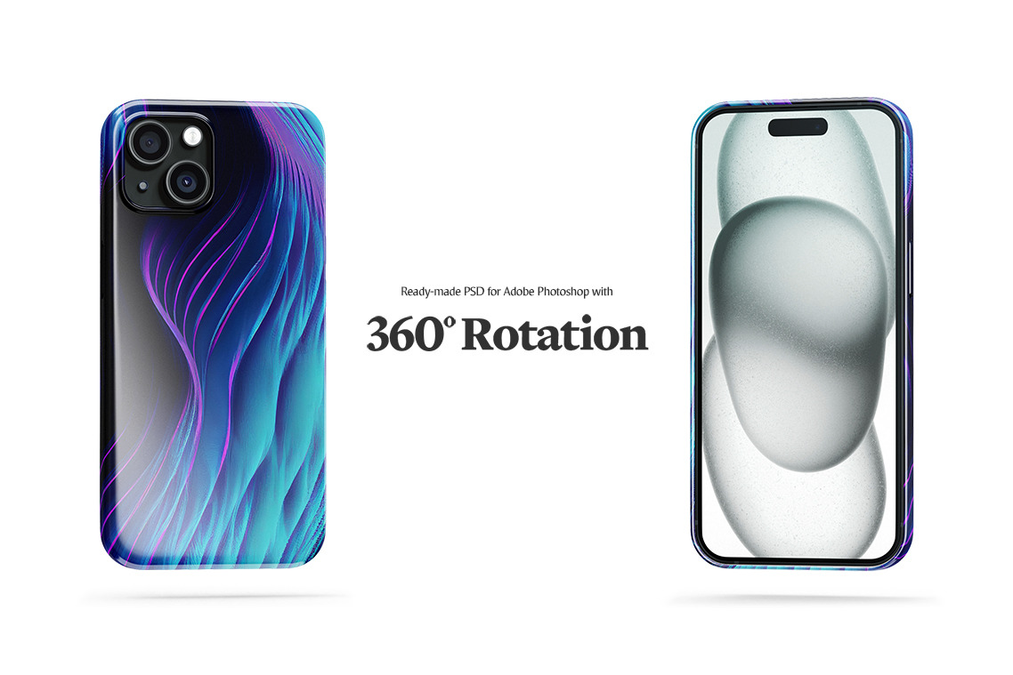 IPhone 15 & 15 Plus Case Animated Mockup IPhone 15 & 15 Plus Case Animated Mockup