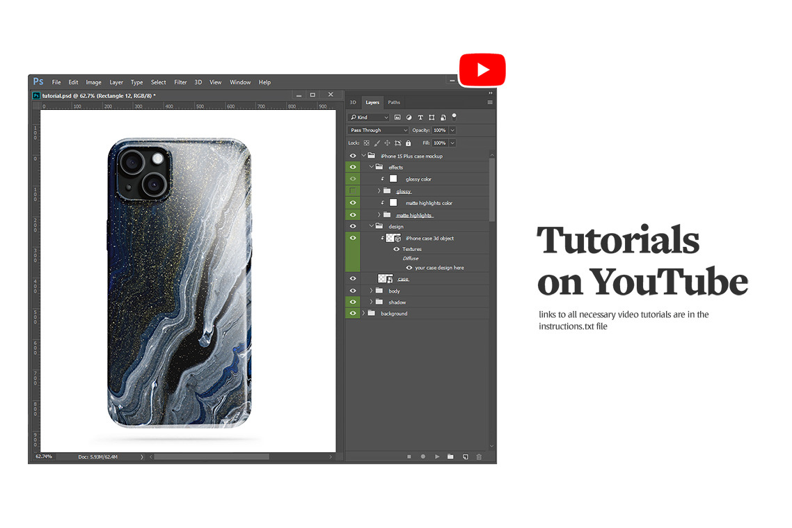 IPhone 15 & 15 Plus Case Animated Mockup IPhone 15 & 15 Plus Case Animated Mockup