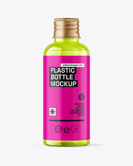 Clear Cosmetic Bottle Mockup