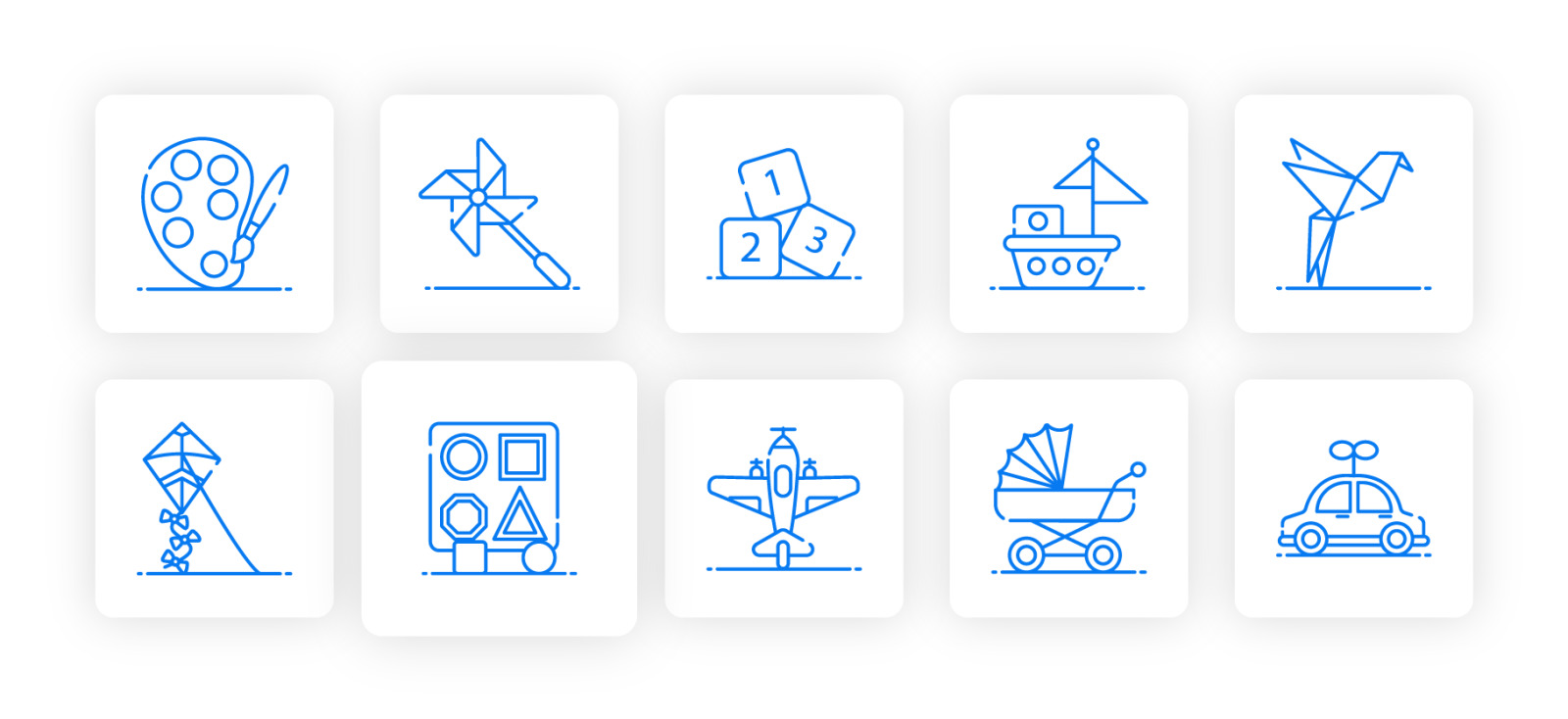 Childhood Toys Icons Childhood Toys Icons