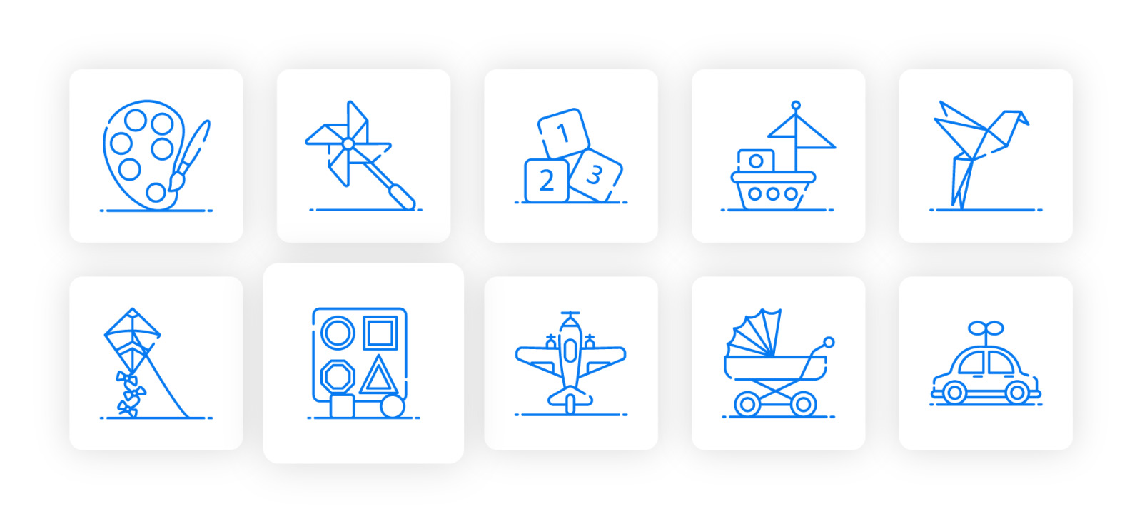 Childhood Toys Icons