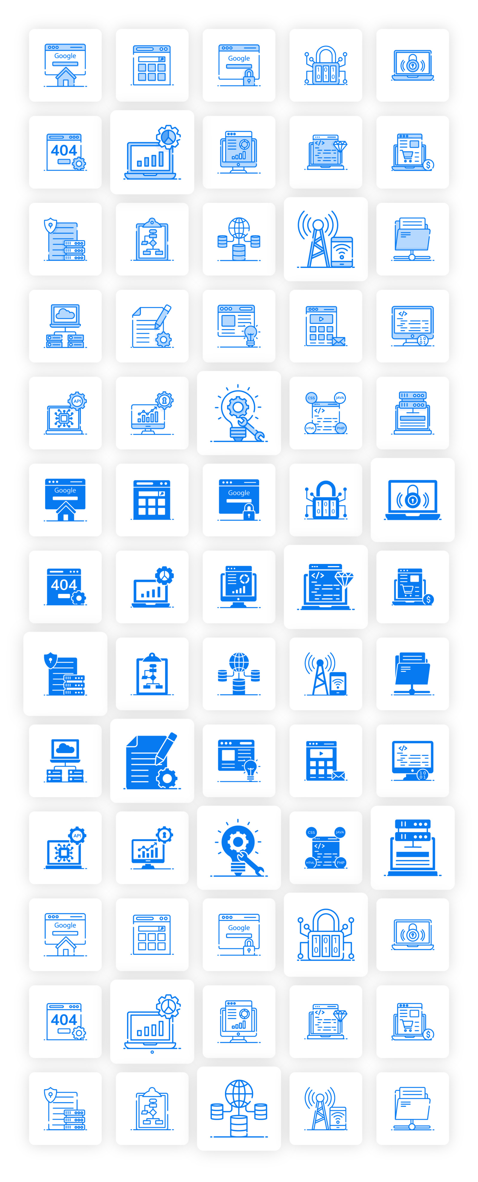 Web Hosting Icon Set