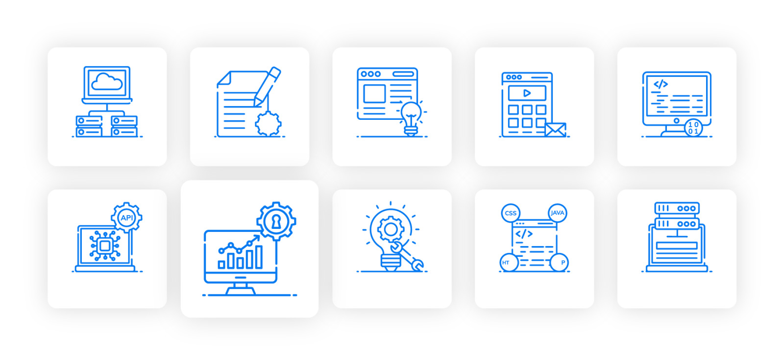 Web Hosting Icon Set