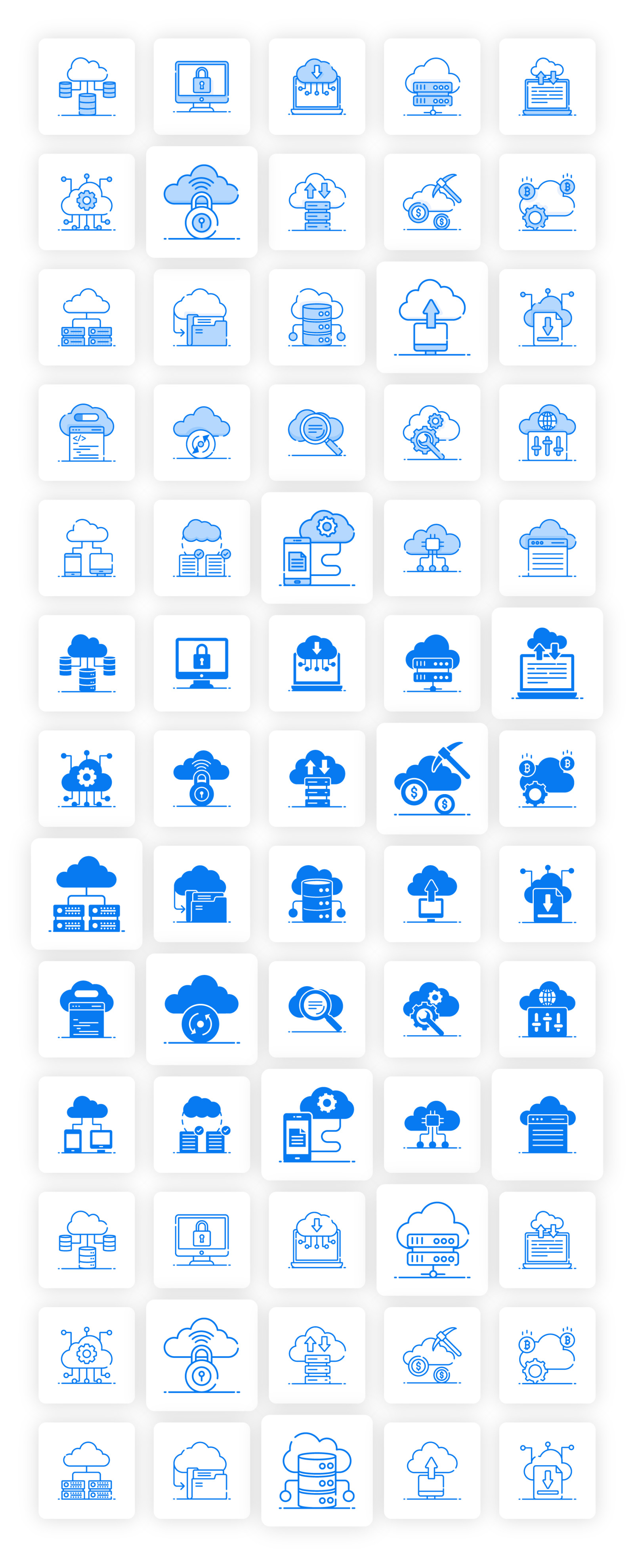 Cloud Computing Icons Cloud Computing Icons