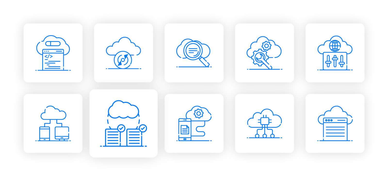 Cloud Computing Icons Cloud Computing Icons