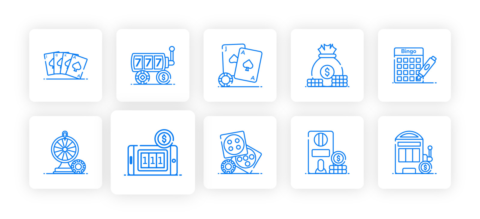 Casino Icons Set Casino Icons Set