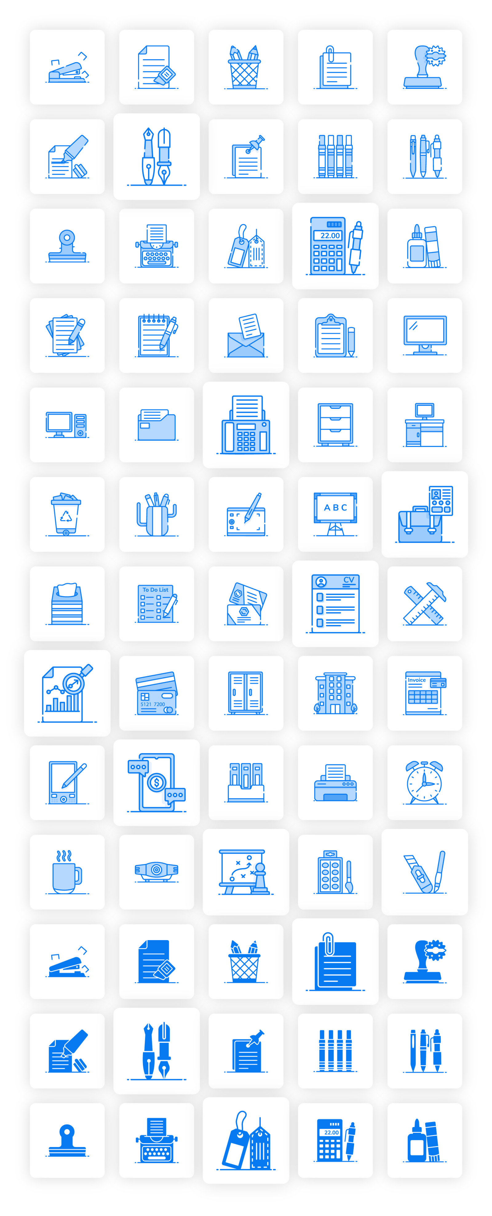 Office Accessories Icons Office Accessories Icons