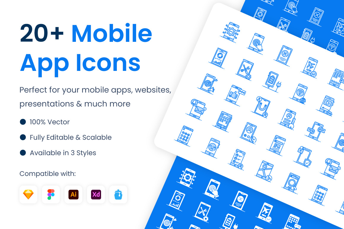 Mobile Apps Icons Mobile Apps Icons