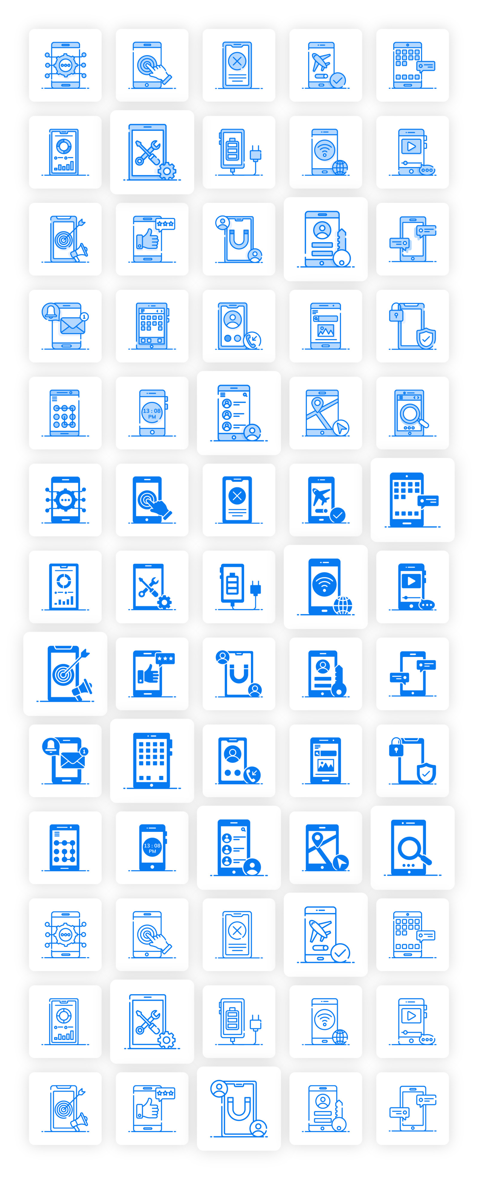 Mobile Apps Icons Mobile Apps Icons