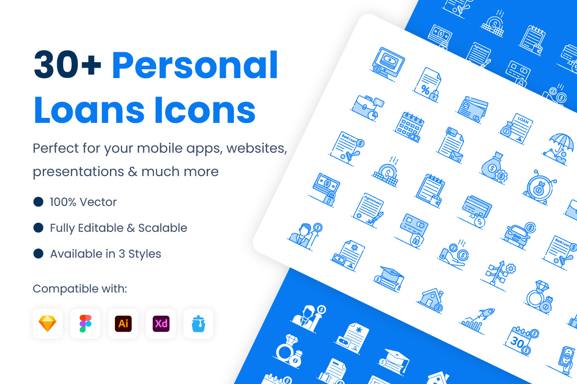 Personal Loans Icons Personal Loans Icons