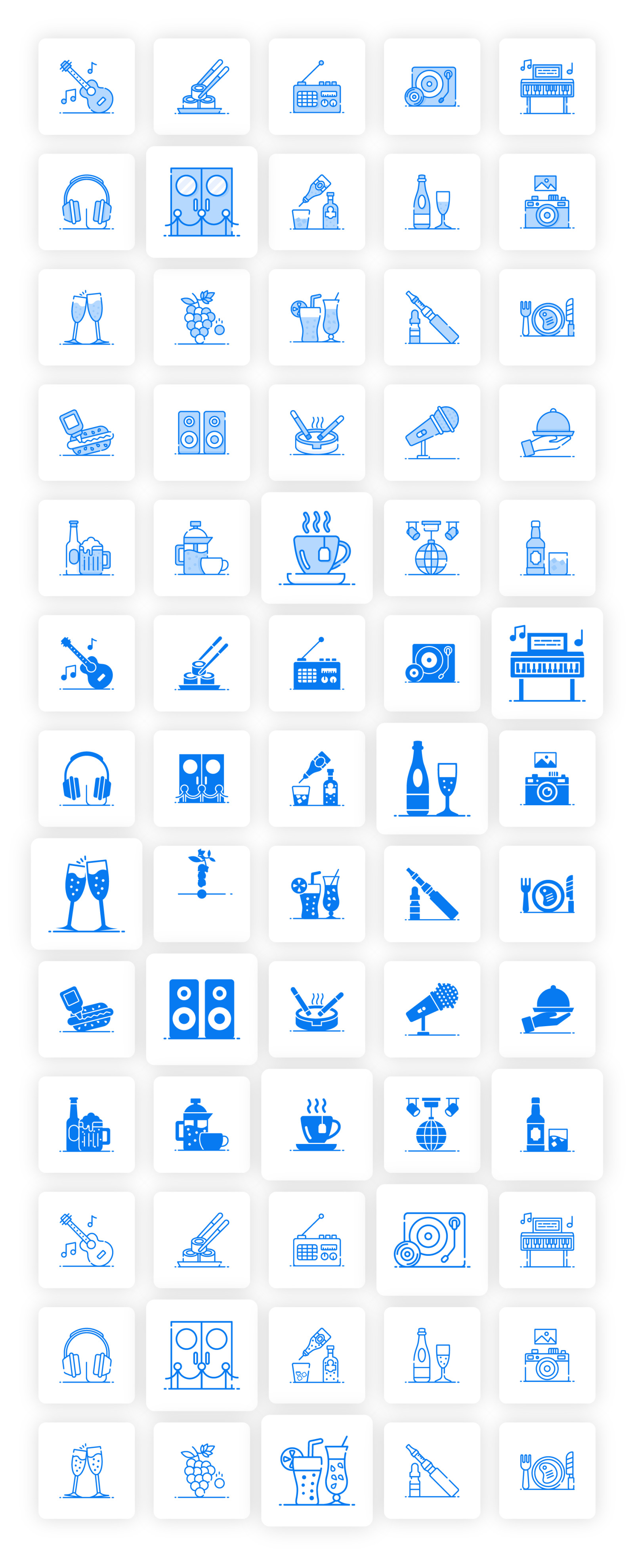 Club and Bar Icons Club and Bar Icons