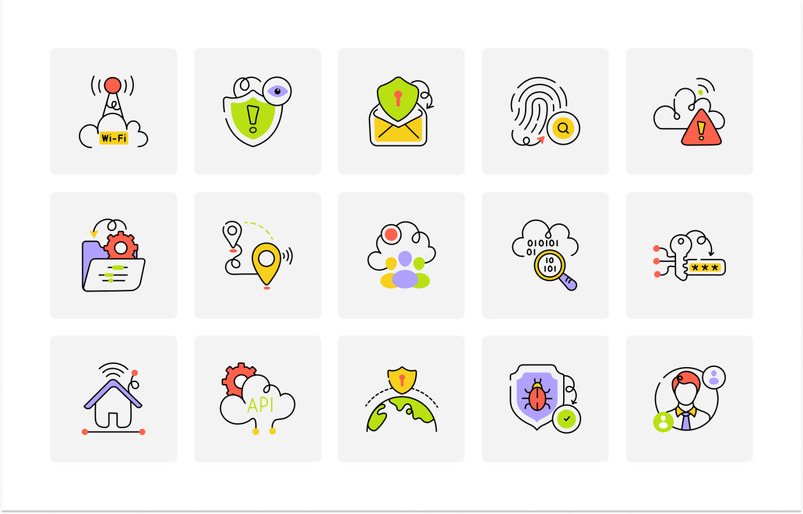 Animated Networking Icon Set Animated Networking Icon Set