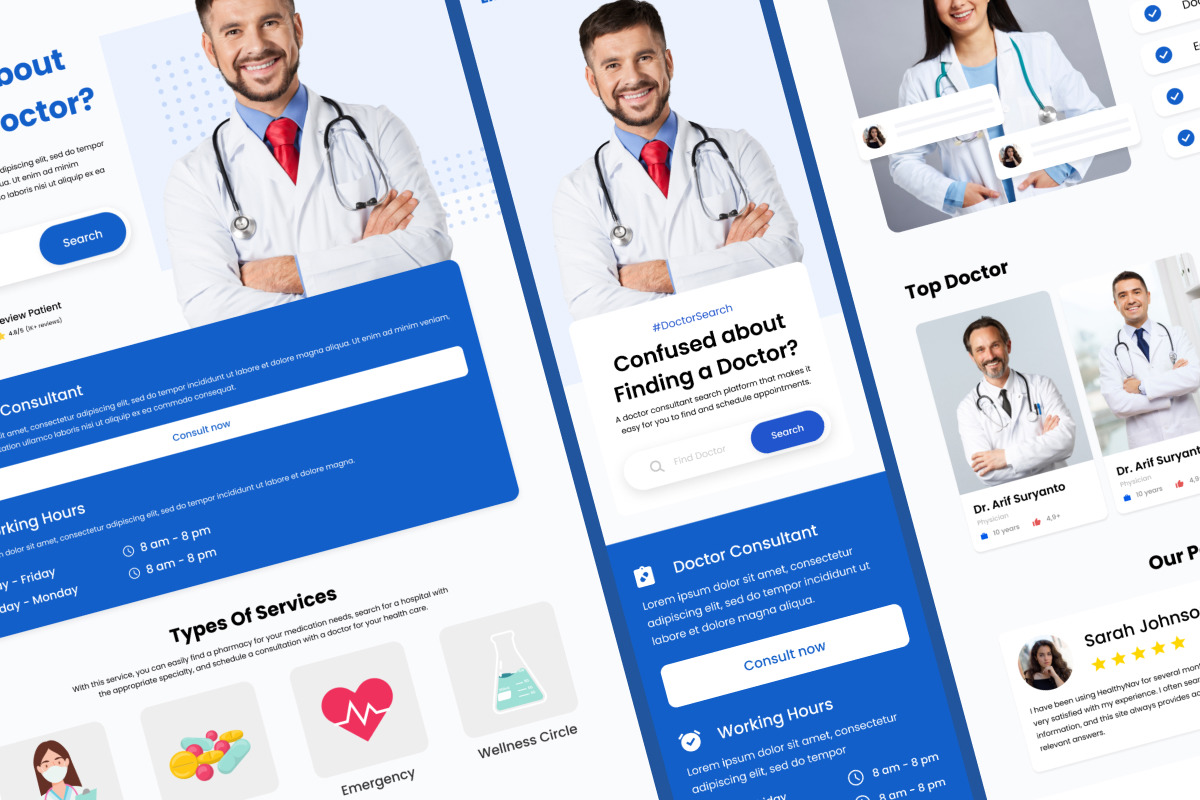 LifeCare - Doctor Consultant Landing Page V1