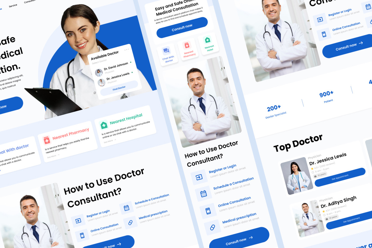 LifeCare - Doctor Consultant Landing Page V2