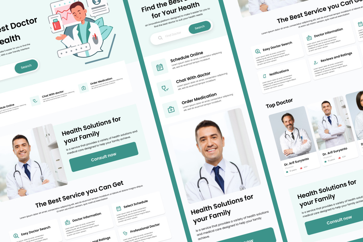 HealthCare - Doctor Consultant Landing Page V1