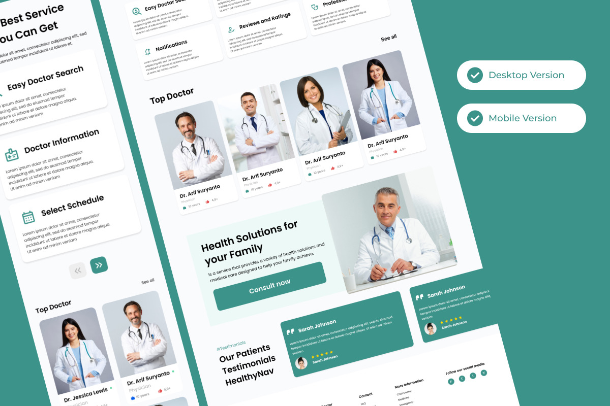 HealthCare - Doctor Consultant Landing Page V1