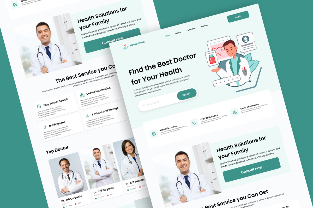 HealthCare - Doctor Consultant Landing Page V1