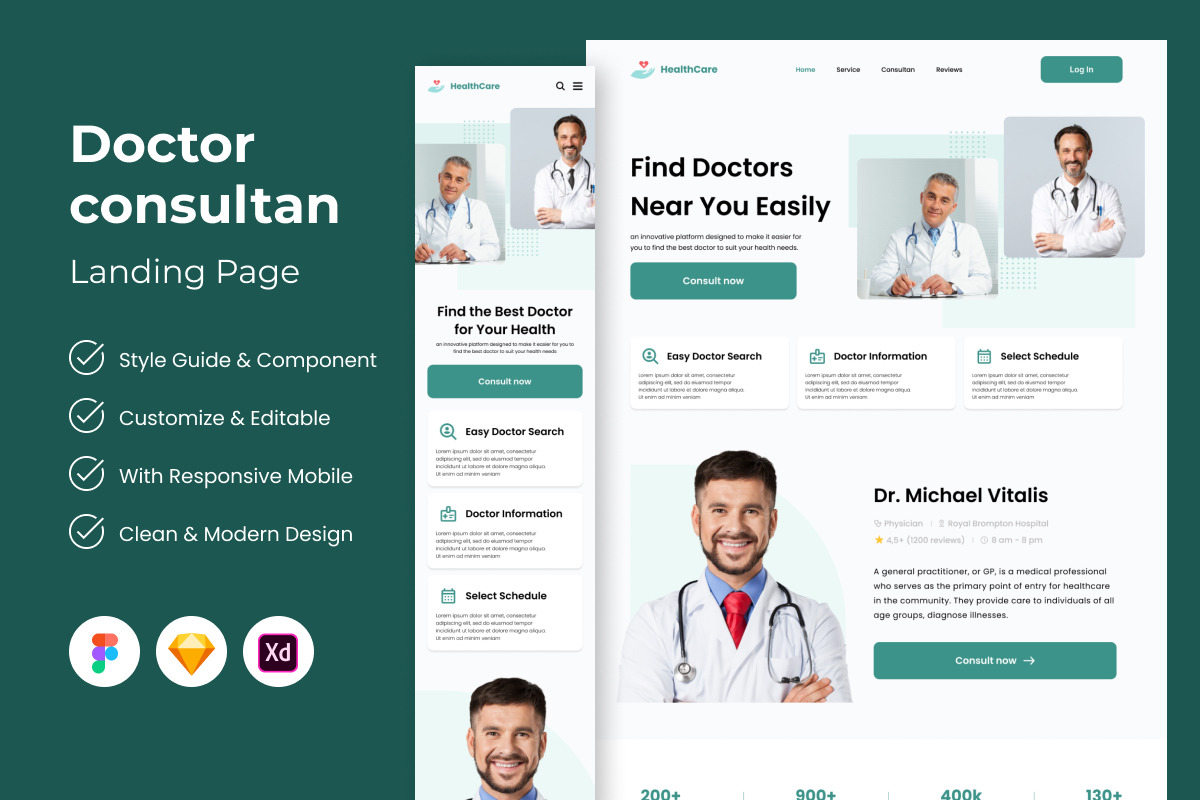 HealthCare - Doctor Consultant Landing Page V2