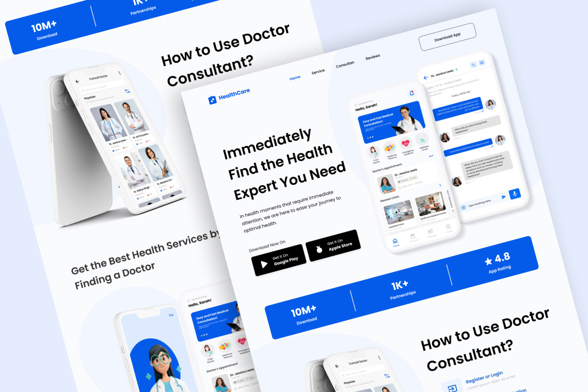 Care - Doctor Consultant Landing Page V1