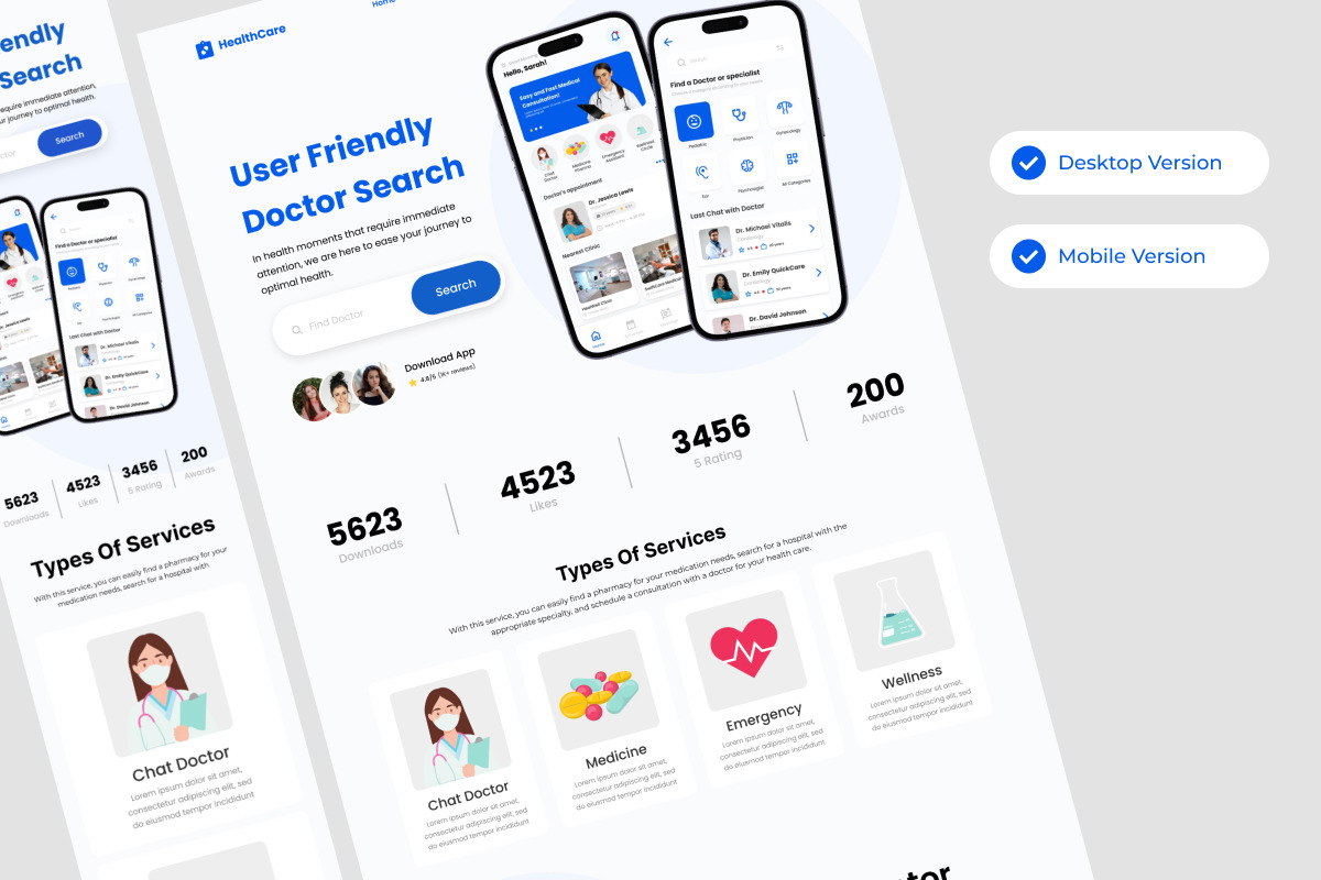 Care - Doctor Consultant Landing Page V2