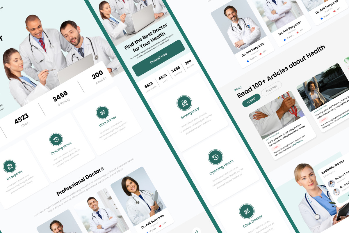 MedCare - Doctor Consultant Landing Page V1