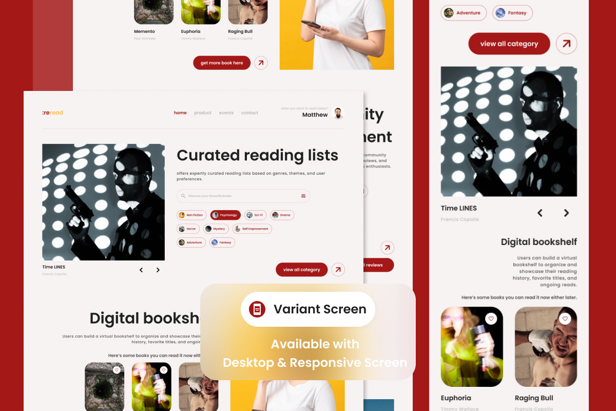 ReRead - Online Book Store Landing Page V1